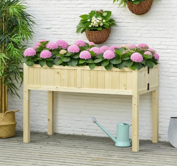 Raised Bed Raised Garden Bed Elevated Wooden Planter Box