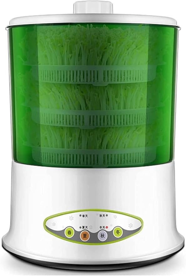 Bean Sprouts Machine Bean Sprouts Maker with Four Season Seed Sprouter Kit Seed Grow Cereal Tool for Wheatgrass Soybean