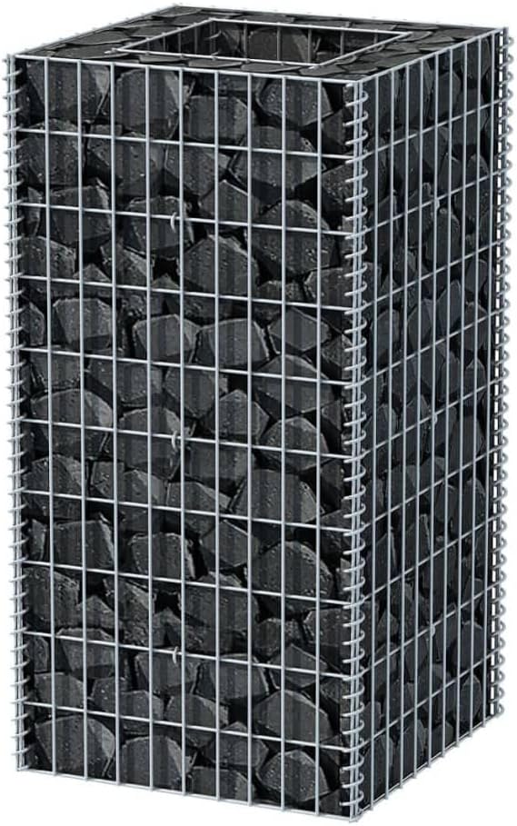 Gabion Raised Bed SteelLarge Planter BoxesMetal Vegetable Raised Garden Beds Suitable for Growing Flowers Herbs and Fruits Lawns Verandas 19.7X19.7X39.4