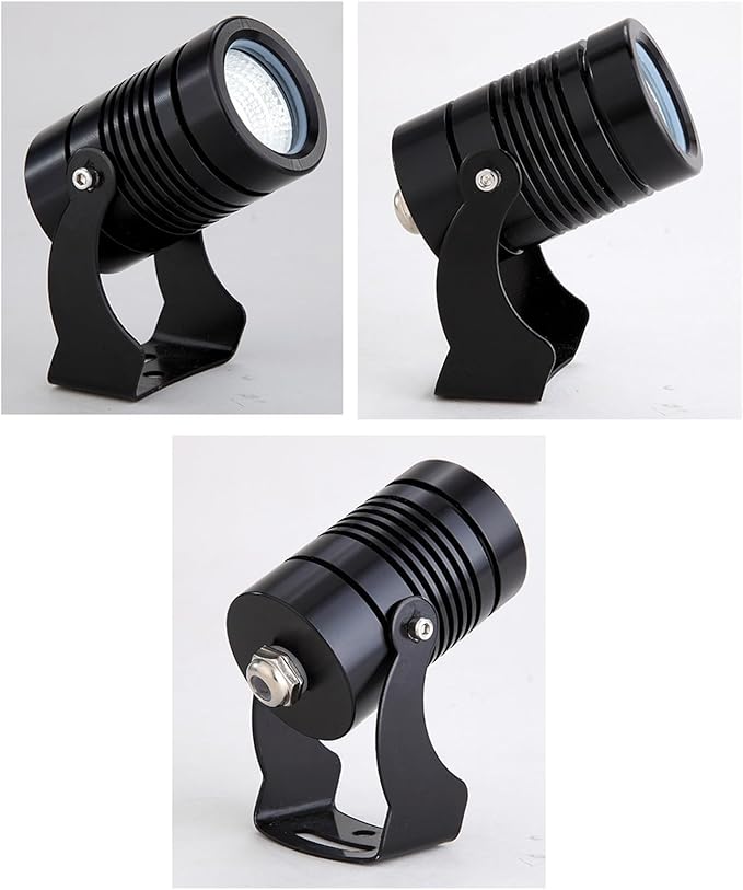 Outdoor Spotlights - LED Rotation Floodlights 220V Long Distance Spotlight Led Beam Light IP67 Waterproof Landscape Gardening and Greening Courtyard Tree Lawn Lights(GreenBlack 5W(220V))