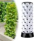 Hydroponic Tower Starter Kit Aeroponic Tower Hydroponics Tower Growing System Kit Vertical Farming Tower with Water Pump for Indoor Outdoor Use(170cm/67in)