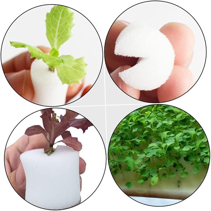 VANZACK 3sets Cultivation Sponge Blocks Hydroponic Sponge for Easy Vegetable Gardening Tools 120pcs*3