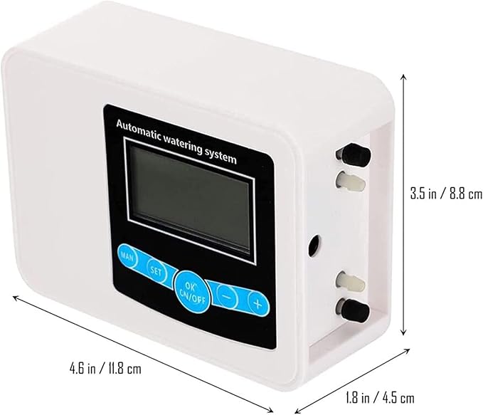 Automatic Irrigation System Plant Self Watering System Automatic Drip Irrigation Kit Watering 0-9999s Cycle 1-999h Pump Flow 850ml/Min Gift for Gardening Lovers