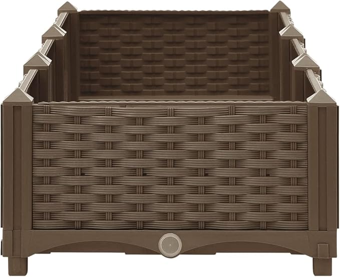 Raised BedGarden PlantersGarden PlantersGarden CenterpiecesGarden BedsRaised Beds for Growing FlowersHerbs and Fruits47.2x15.7x9.1 Polypropylene