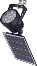 Outdoor LED Spotlight Waterproof Solar Spot Lights with Bracket Security Tree Light-Operated Adjustable IP65 Clip Lamp for Granary Courtyard Garden Pathway Landscape