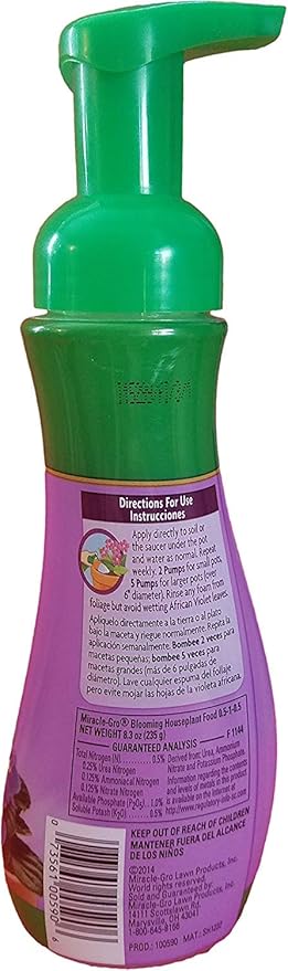 Miracle-Gro Blooming Houseplant Food 8 oz &amp Miracle-Gro Orchid Plant Food Mist (Orchid Fertilizer) 8 oz. (2 fertilizers)