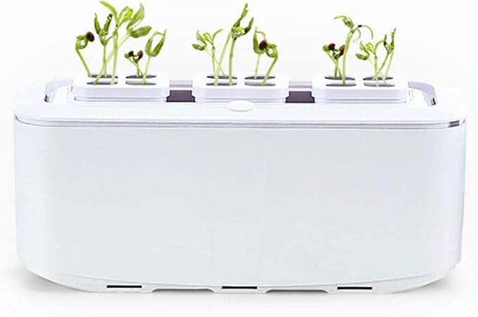 Hydroponics Growing System Smart Hydroponics Growing System with Controller Auto Remind Self-Watering Planter 60 Climbing Trellis for Cucumber Tomato Hydroponic Tower (1 White)