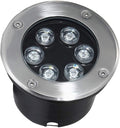Ground Landscape Spotlights 85-265V Underground Light LED Round Embedded Garden Villa Lawn Light IP67 Waterproof Outdoor recessed Spotlight LED Garden Lamp Landscape Lighting (Green Light 9W)