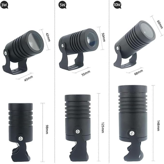Rotation Spotlight - LED Beam Spotlight IP67 Waterproof Landscape Lights Outdoor Spot Light DC24V/AC85-265V Outdoor Floor Lamp For Tree Garden Remote Lighting(Yellow Light10W(AC85-265V))
