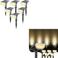 Linkind StarRay+StarRayS Solar Spot Lights Outdoor Waterproof Warm White 12 Pack