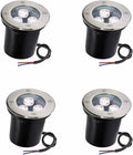 4PCS Led Landscape Lights - Outdoor Recessed Spotlight 3W IP67 Water Proof Outdoor LED Buried Light Recessed In Ground Pathway Lights Floor Lamp for Bridge Garden Landscape Lighting