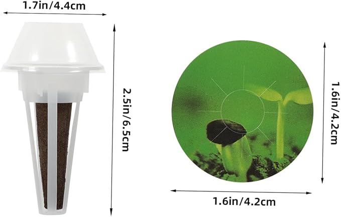 Hydroponic Growing System Kit with Humidity Dome 24-Piece Plant Baskets and Grow Sponges for Indoor Gardening