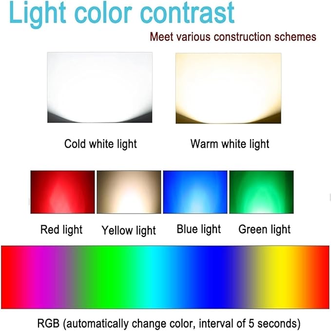 Outdoor Buried Lights - Underwater Tlight AC 12V Low Voltage Submersible Spotlight IP68 Waterproof Embedded Water Landscape Light Can Be Immersed in Water for A Long Time(RGB+Remote Control24W) (