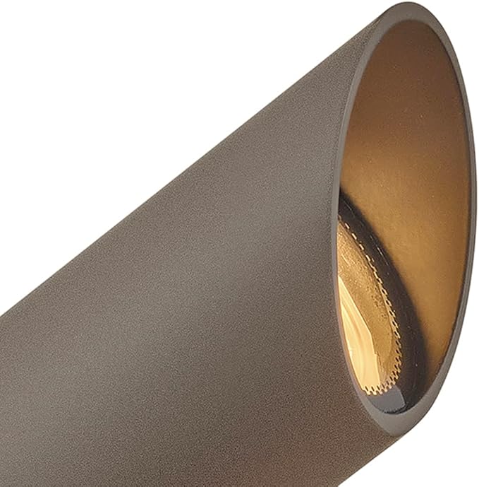 Hinkley Landscape Lighting 1536TXB Spot Light MR16 LED Bulb Required 50w Textured Brown Clear Lens