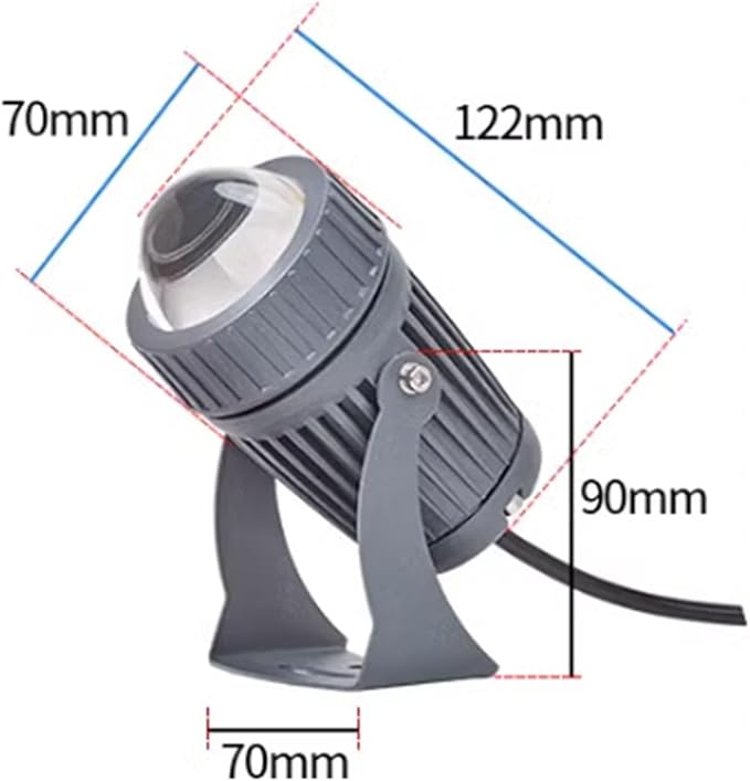 Outdoor Landscape Spotlights 220V Led Spot Lights - Long Distance LED Beam Light 10W Wall Washer Outdoor Wall Lamp IP67 Waterproof LED Spotlight Narrow Beam Spotlight