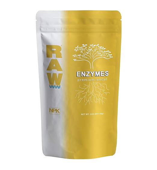 RAW Enzymes 2lb - Potent Plant Enzyme Blend for Enhanced Nutrient Uptake and Healthy Root Development
