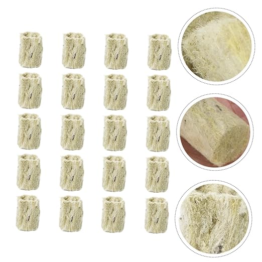 POPETPOP 2sets for Plants Wool Grow Cubes Complete Hydroponic Kit No Root Interference 40pcs*2