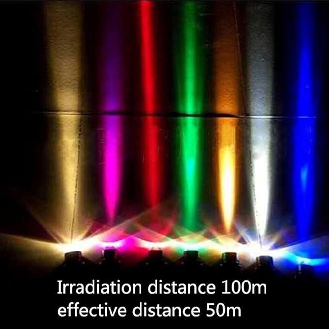 Rotating LED Spotlight - 10W Wall Light with Long Range Waterproof IP65 Outdoor Light with Narrow Beam Adjustable Projection Light for Bridge billboards Green-10W(85-265V)