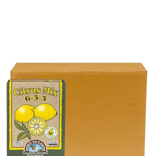 Down To Earth All Natural Fertilizers Citrus Mix 6-3-3 5 lb Box (Pack of 6)
