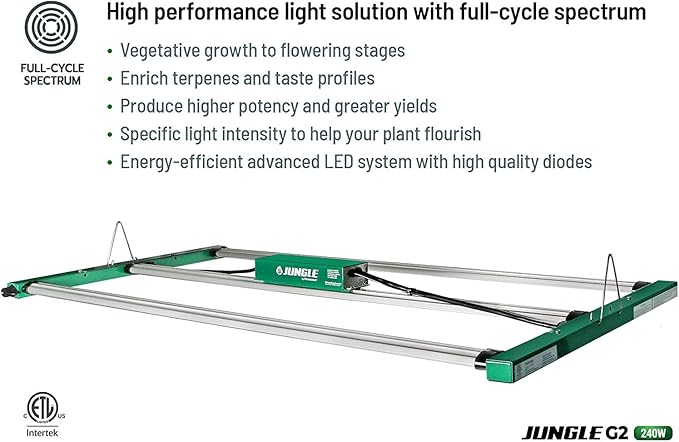 Jungle LED 240W G2 Full Spectrum LED Grow System