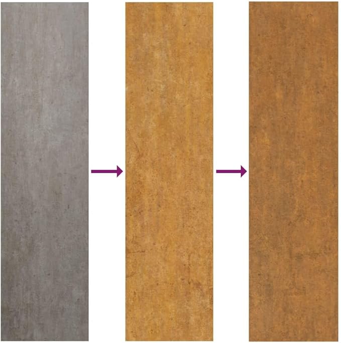 Corten Steel Garden Planter with Decorative Inlays Weatherproof Galvanized Fencing for Patio Landscape Rusty Large Welded Raised Bed 35.4-Inch
