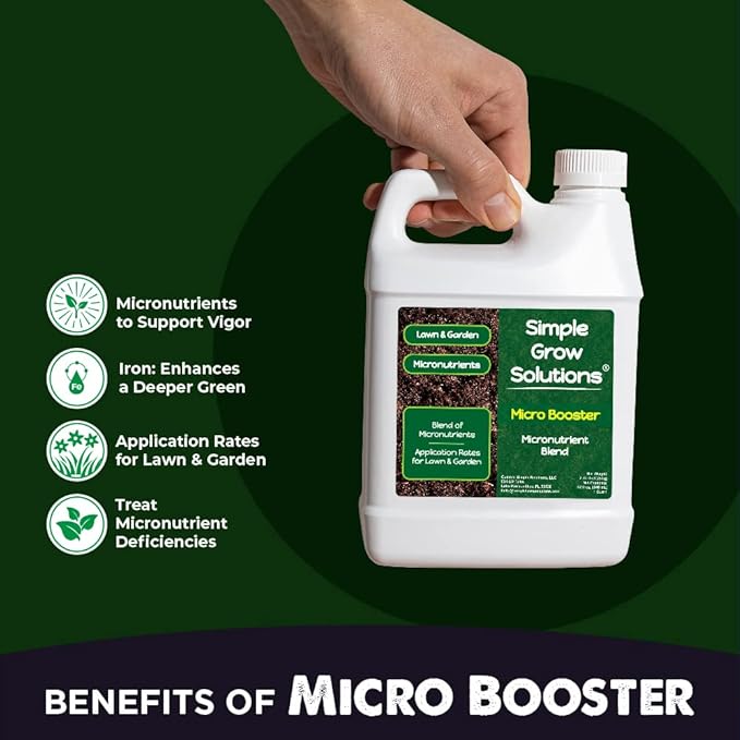 Soil Hume Seaweed Humic Acid 32 Ounce + 4-6-8 All Purpose Plant Food 32 Ounce + Micro Booster Chelated Micronutrients 32 Ounce - Indoor Plant &amp Outdoor Garden Bundle - Simple Grow Solutions