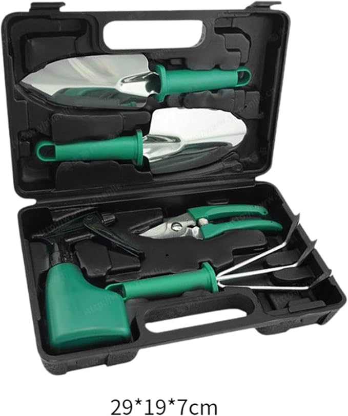 Garden Tools Set Gardening Hand Tools Ergonomic Handle Shovels Yard with Storage Tote Bag Utility Tools for Lawn Agricultural 5Pcs 29x19x7cm(5pcs 29x19x7cm)