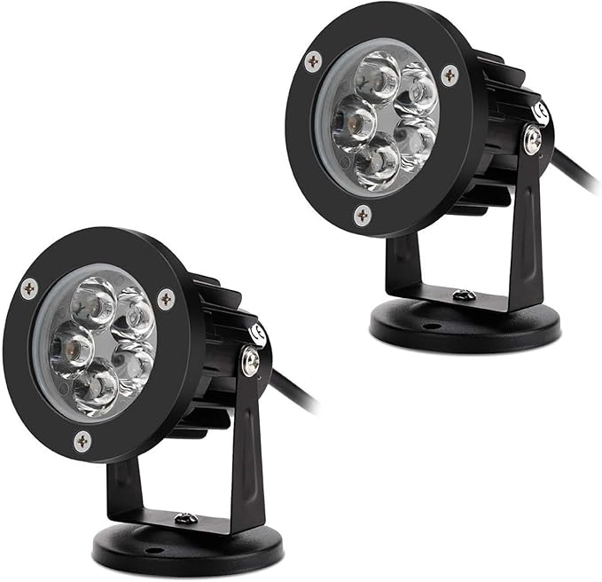 1/2PCS Ground Spotlight Lights - LED Tree Floodlight 5W Adjustable Garden Landscape Spotlight Terrace Lawn LED Light(Blue2PSC-5w(AC24v))