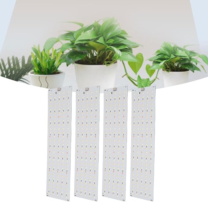 Plant Grow Light 35W 4 Dimmable Levels Ultra Thin Panel Grow Lamp with 3H 9H 12H Timer 540LEDs Full Spectrum Grow Lights for Indoor Plant Stands Under Cabinets (US Plug)