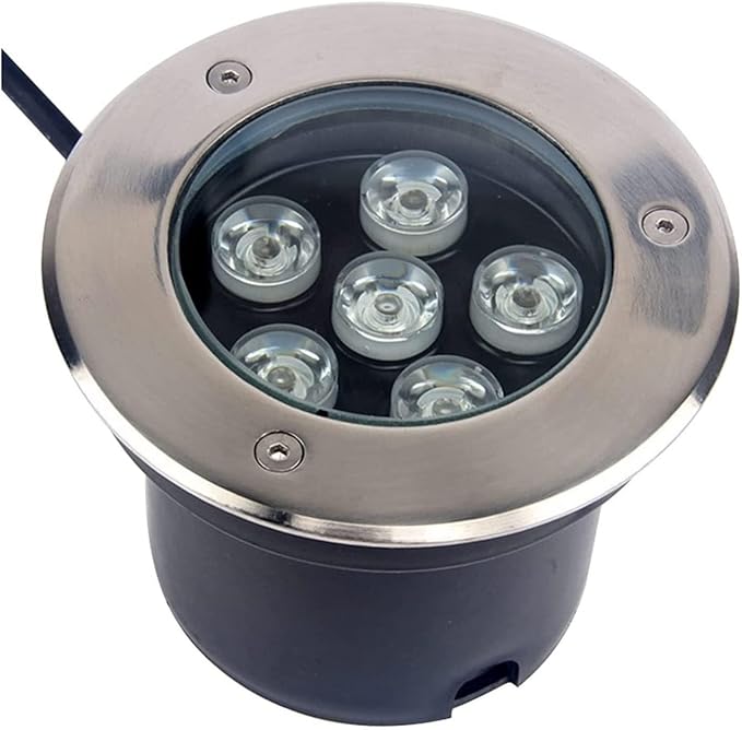 Outdoor Landscape Lights - LED Buried Lights Round Ultra-Thin Spotlight IP67 Waterproof Embedded Ground Light 220V Garden Courtyard Decorative Floor Lamp for Pathway Lawn Outside House(B