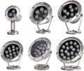 4pcs/lot 24V Stainless Steel Underwater Lights Underwater Lights Led Pool Lights Landscape Pool Spotlights Square Fountain Lights (Color : Cold White Size : 6W)