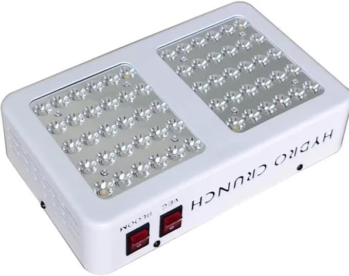Hydro Crunch Two Led Grow Light with High Yield Diodes Full Spectrum LED Grow Lights for Indoor Plants Greenhouse Veg Bloom Light Hydroponic Grow Lamp (600 W) Two Lights Included.