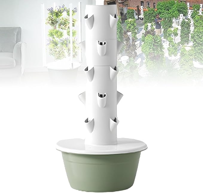Aeroponic Tower Aeroponic Tower Garden System Hydroponics Growing System Kit Tower Green and Healthy Soilless Cultivation Increase Yield Automatic Water Circulationgreen-5-Layers