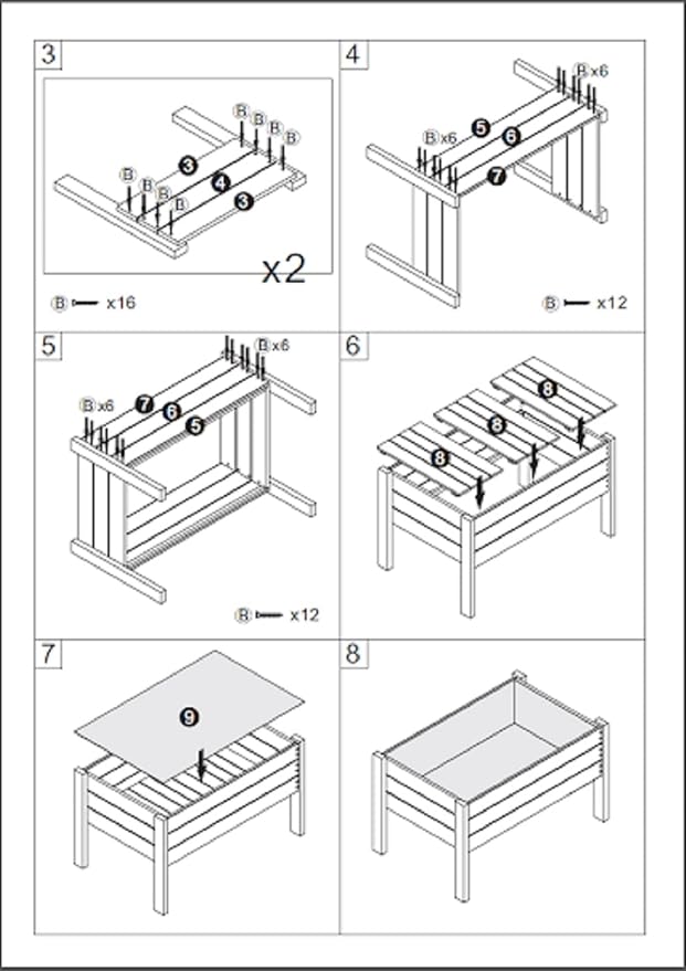 Zylina Wood Raised Garden Bed - L 38x24x22 Raised Planter Boxes for Outdoor with Legs Garden Beds Outdoors Grow Healthy Vegetables Herbs and Beautiful Flowers on Patio Balcony or Backyard.