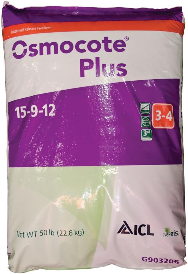Osmocote Fertilizer 15-9-12 Slow Release 3-4 Months 50lbs. Bag