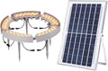 LED Solar Garden Lights 12W Aluminum Landscape Spotlights for Big Tree Lawn Solar Lights Weatherproof(Gold LightPack of 5)