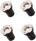 1W Recessed Outdoor Buried Lights Ground LED Landscape Lamp IP67 Waterproof Stainless Steel Spotlight 12/24V Low Pressure Garden Light for Lawn Sidewalk GWhite 12V