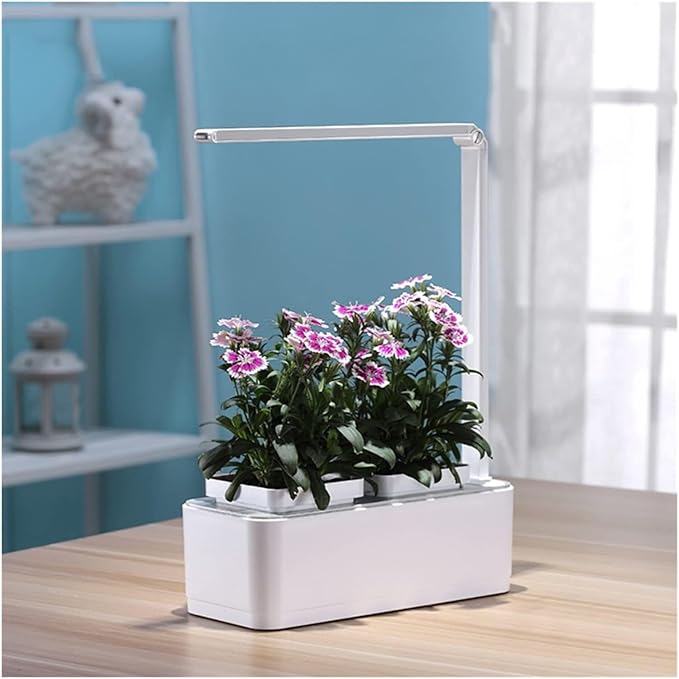 Indoor Hydroponic Garden with LED Grow Light &amp Auto Watering Smart Soilless Planter for Herbs Veggies &amp Flowers