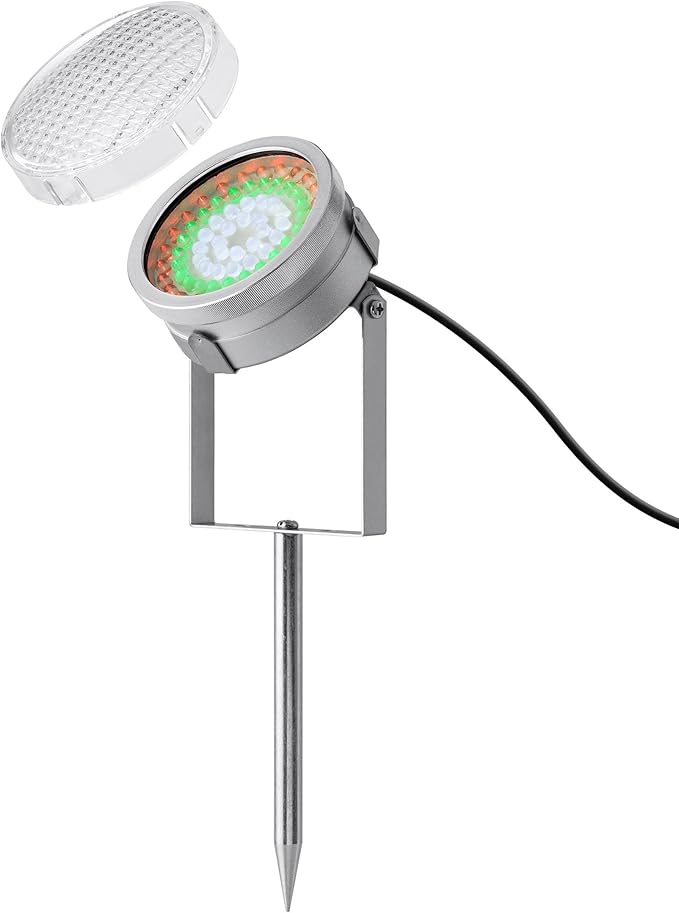 Alpine Corporation Outdoor 72 Count Super Bright LED Lights with Transformer and Inline Controller