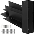 4Pcs Raised Garden Bed Corner Bracket Rustproof Raised Bed Corners Metal Connectors with Screws 11x 3x 3 Right Angle Garden Bed Corner Fixing Bracket for Wood Furniture Vegetable Planter Garden
