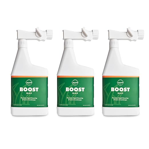 Lawnifi Boost Liquid Fertilizer 3-Pack for Enhanced Color Density and Health 30-0-0