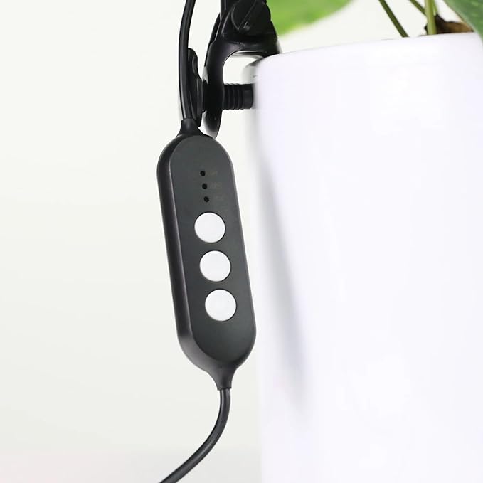 Mossify LED Grow Lights for Indoor Plants Full Spectrum – Adjustable Height (8”-28”) Dimmable Brightness Programmable Timer Long Lifespan – Ideal Grow Lights for Healthy Plant &amp Houseplants (Bl