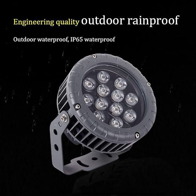 Rotation Spotlight - Spotlight Led Beam Light IP65 Waterproof 270° Park Tree Lights AC111-240V Outdoor Decorative Round Flood Light Lamp for Yard Lawn Engineering(Green24W)