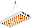 500W LED Full Spectrum Panel Light UV IR Indoor Plant Fill Lamp 100-277V Sunlike Veg/Bloom 2Modes Dimmable Seed Growth Box Greenhouse Tent Potted Flower Succulent Hydroponic Lighting with Hook US Plug