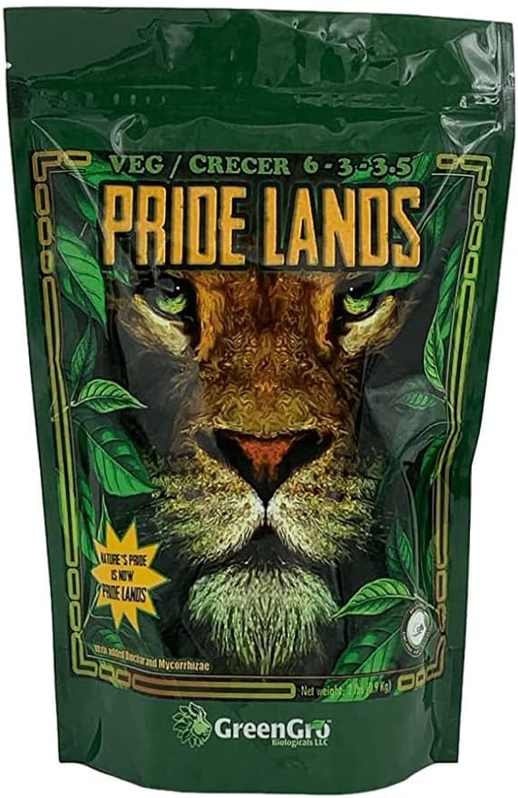 Pride Lands Veg Premium Organic Dry Top Dress Fertilizer for The Vegetative Cycle Bigger Buds and Healthier Plants with Our Complete Veg Food All Natural Safe for Plants You Consume 2 lb