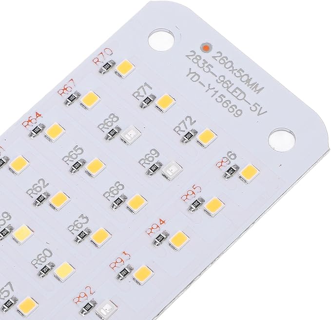 SUNGOOYUE Dimmable LED Grow Light Panel 384 LEDs Smart Timing 4 Brightness Levels Promote Plant Growth Memory Function Brightness Adjustment from 25% to 100% Aluminum Material