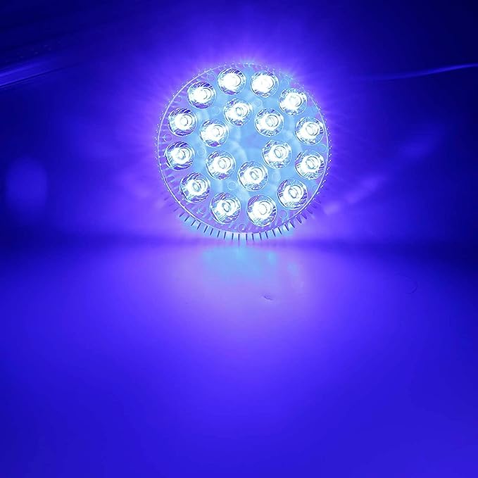 Full Blue Led Grow Lights Bulbs with 440nm 460nm Light LED Plants Grow Lamp Promote Photosynthesis2 Pack