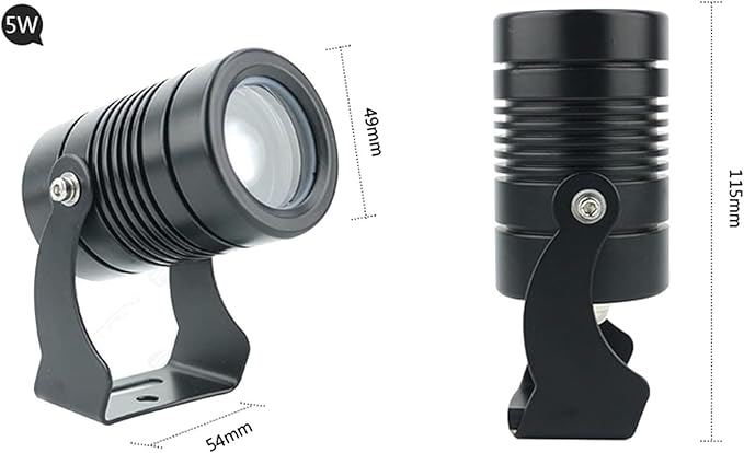 LED Beam Spotlight - Outdoor Landscape Lamp IP67 Waterproof Adjustable Rotation Long Throw Narrow Beam for Building Exterior Wall