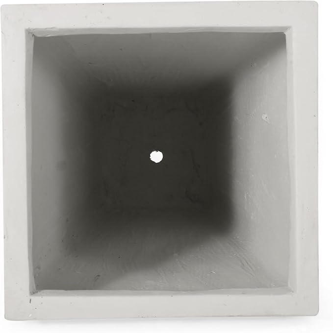 13 Outdoor Small Stone Planter White