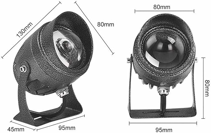 Outdoor Spot Lights - Long Distance Floodlight 10W Rotating Narrow Spotlight Led Beam Light IP65 Waterproof Wall Washer Outdoor Architectural Wall Lamp LED Landscape Lighting(GreenA-(AC85-265V))